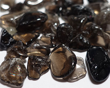 (対象画像) 天然石さざれ 黒水晶（モリオン） 　20g